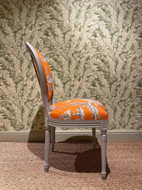 Sedia da pranzo Gilles Nouilhac – Gilles Nouailhac, Sedie da pranzo, Textile, Wood (photo 4 of 5)