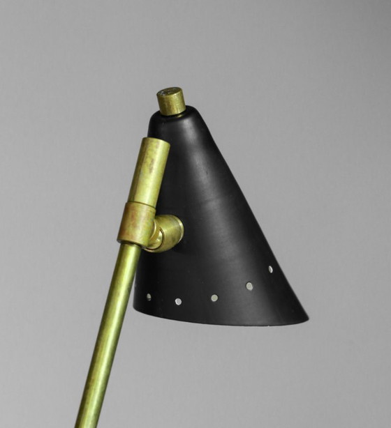 Image 1 of Lampada italiana in ottone a tre teste, design anni '50