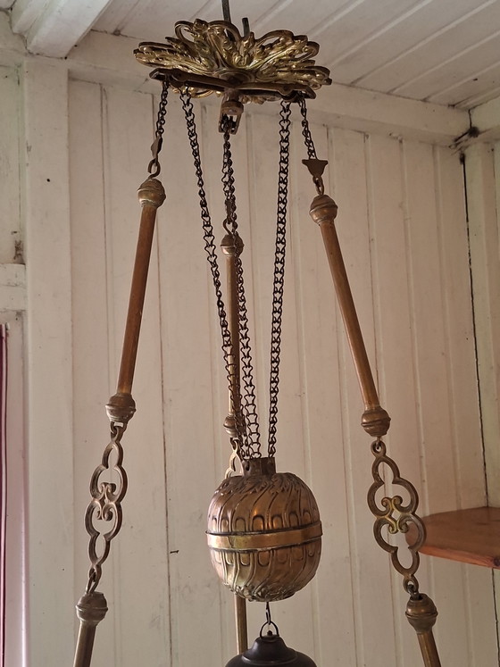 Image 1 of Special/unique griffin antique oil lamp!