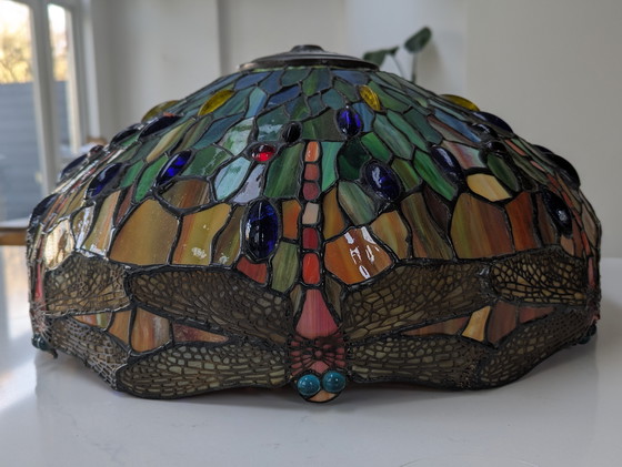 Image 1 of Libelle Tischlampe im Tiffany-Stil