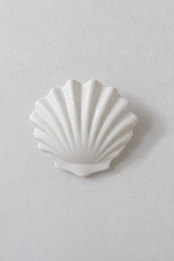 Coppia di Applique vintage in porcellana bianca, Francia 1970 – Porcelain (photo 5 of 6)