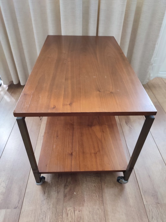 Image 1 of Tavolino vintage con carrello su ruote