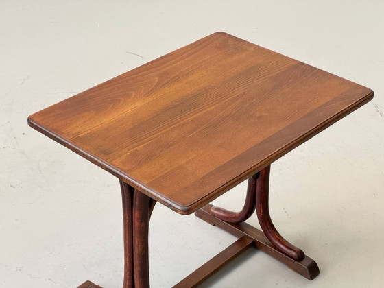 Image 1 of Kindertafel uit het midden van de 20e eeuw, gemaakt van beukenhout, jaren 70.