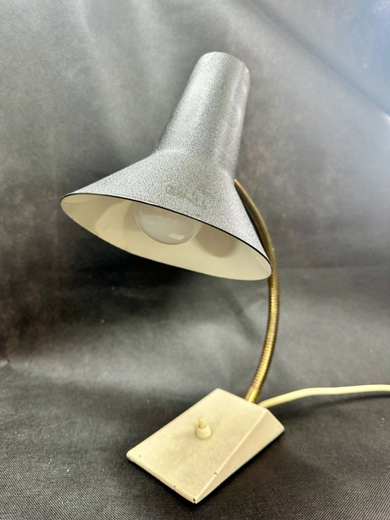 SIS Hexenhut Desk Table Lamp Mid Century 60s, Metal, Black (photo 13 of 15)