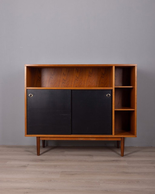 VINTAGE 1960S HIGHBOARD SIDEBOARD IN TEAK WOOD BY ITALIAN DESIGN