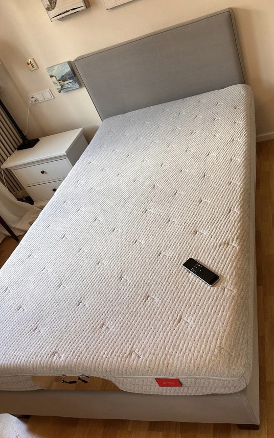 Treca Paris Designer Bed 100x200 cm | Electrically Adjustable, Tréca Paris, Single beds, Textile, Grey (photo 2 of 10)