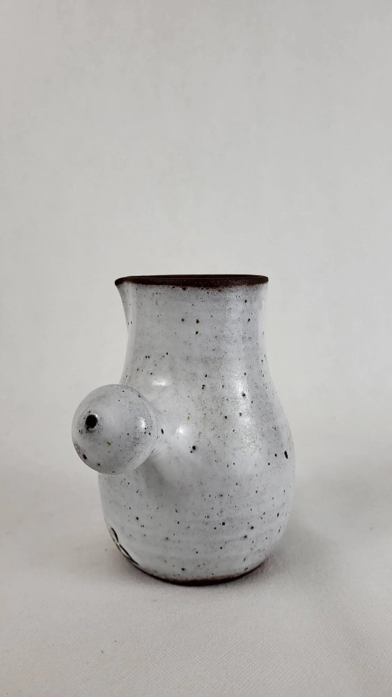 Ratilly Pierlot / Puisaye stoneware pouring pitcher – Glass & Decanter, Porcelain (photo 5 of 6)