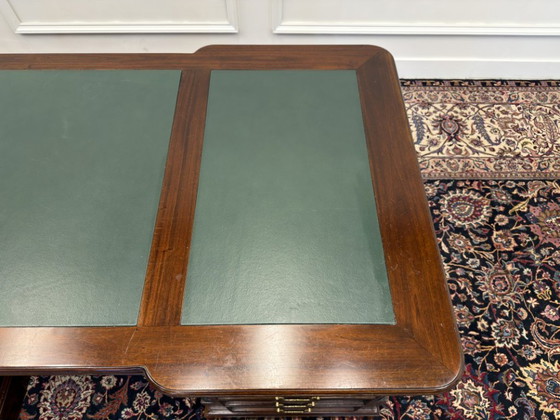 Scrivania classica inglese Partnerdesk – Scrivanie, Leather, Wood (photo 18 of 19)