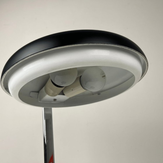 Image 1 of Hillebrand bureaulamp UFO - zwart metaal met chroom