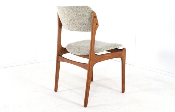 Image 1 of Set of 4 Erik Buch O.D. Mobler chairs, model 49, vintage dining chairs, newly upholstered