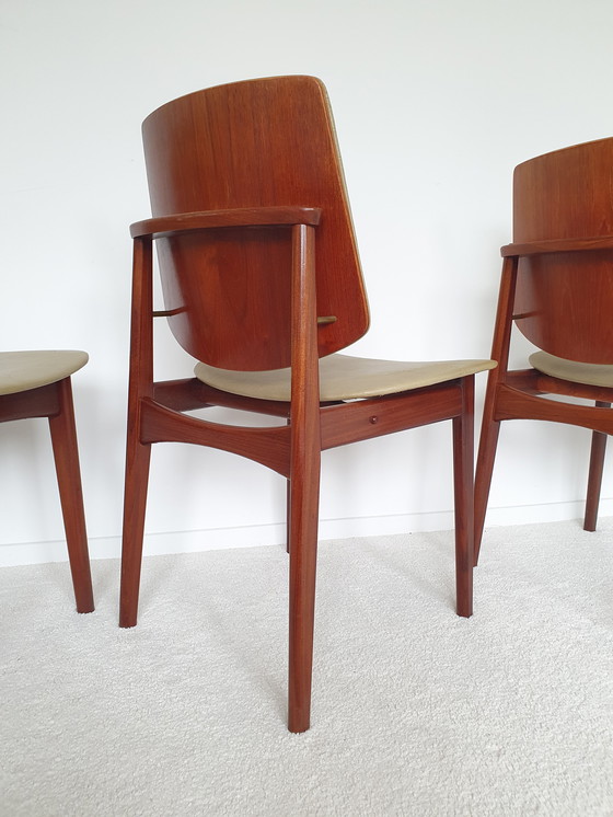 Image 1 of 5 sedie da pranzo Arne Hovmand Olsen