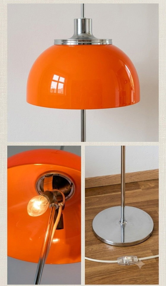 Meblo Vintage Retro Vloerlamp - Space Age design – Vloerlampen, Metaal, Kunststof (photo 3 of 5)