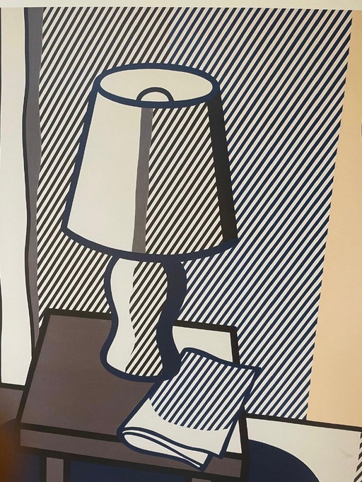 Naturaleza muerta con lámpara de mesa de Roy Lichtenstein