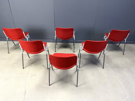 Image 1 of Vintage DSC 106 Side Chairs by Giancarlo Piretti for Castelli, 1970s - set of 6