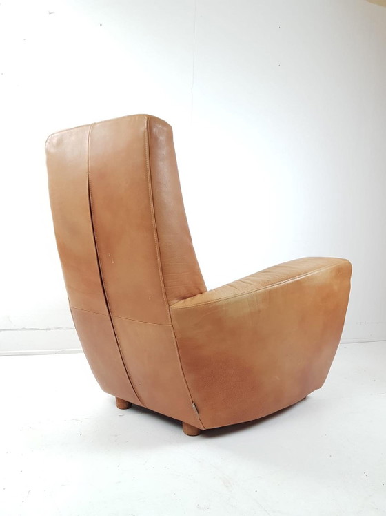 Poltrona vintage "Longa" di G Vd Berg in pelle color cognac – Poltrone, Leather (photo 3 of 10)