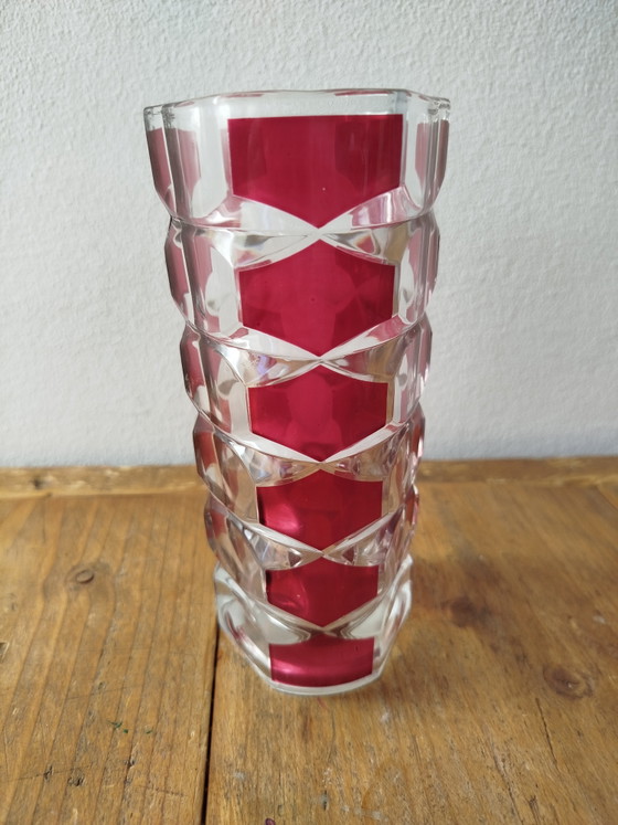 Image 1 of Luminarc - Windsor Rubis - vintage vase - 1970s