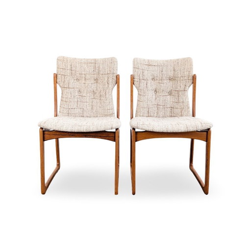 Set of 2 Vamdrup Stolefabrik Midcentury Armchairs Danish Teak Chair – fauteuils, Wood