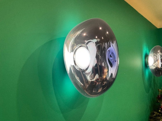 Image 1 of 2x Tom Dixon wandlamp (smeltoppervlak)