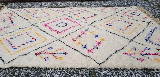 Handgeknoopt Berber kleed wol 242x152cm