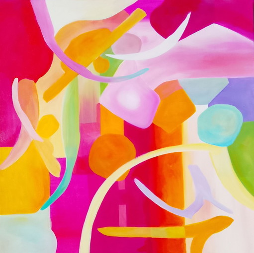 Acrylbild #calypso 100x100cm