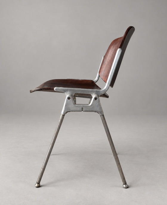 Vintage Castelli DSC 106 Chair — Giancarlo Piretti – Anonima Castelli, Eetkamerstoelen, Aluminium, Metal (photo 10 of 15)