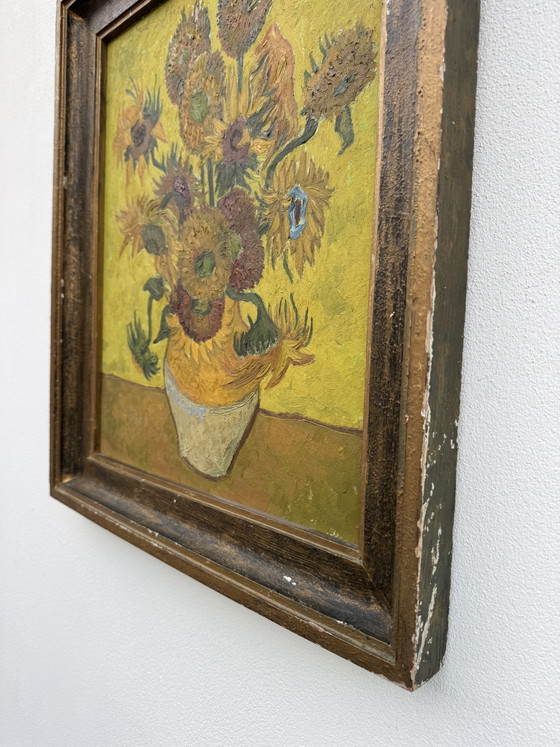 Gemälde Sonnenblumen nach Van Gogh – Gemälde & Zeichnungen, Wood (photo 9 of 15)
