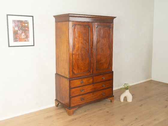 Wäscheschrank aus den 1840er Jahren, viktorianisch, Kleiderschränke, Holz, Braun, Vintage (Foto 4 von 11)