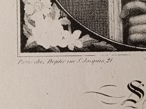 Druck 'Heiliger Paulus', schwarz-weiß, Lithographien & Drucke, Papier, Figuratief (Foto 4 von 7)