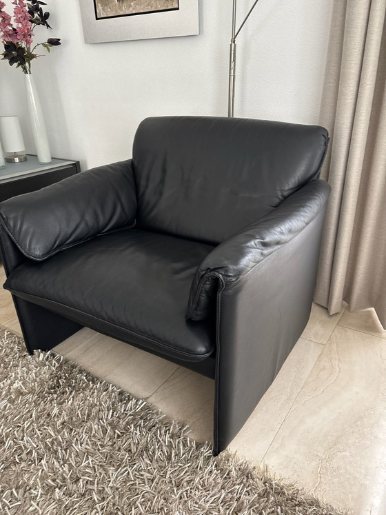 Poltrona in Pelle, tipo Bora Bora, Pelle Wapiti Nera – Leolux, Poltrone (photo 6 of 7)