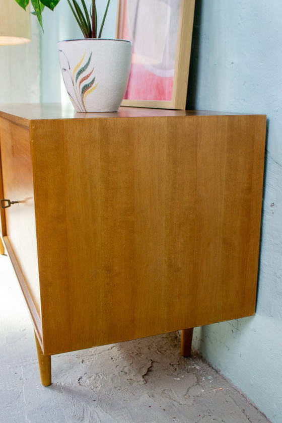 Image 1 of Vintage sideboard, chest of drawers, lowboard, teak, walnut, Danish Mid Century