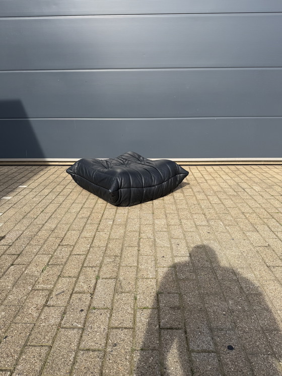 Image 1 of 100% authentic Togo Ligne Roset pouf in original black leather