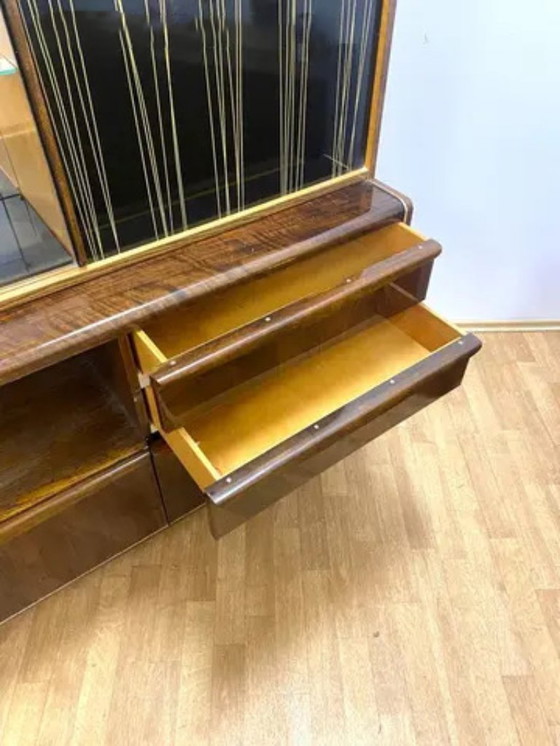 Image 1 of Mid-Century kast met bovengedeelte van Bohumil Landsman voor Jitona, Tsjechisch ontwerp, jaren 60