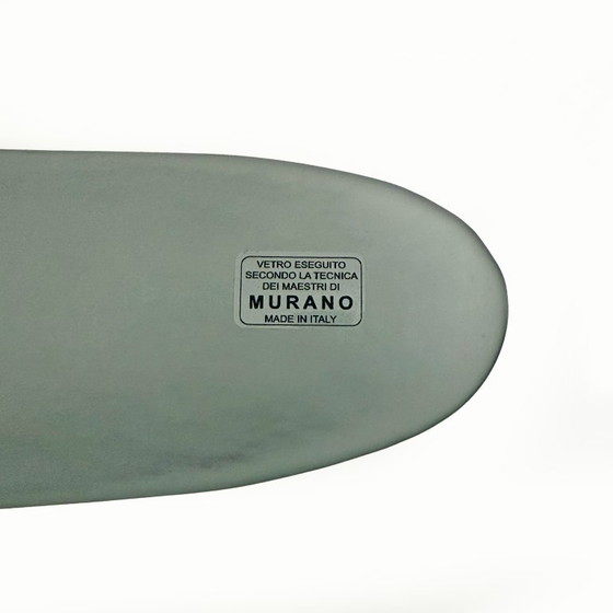 Image 1 of Pareja de apliques de cristal de Murano verde aguamarina de estilo Fontana Arte moderno de mediados de siglo