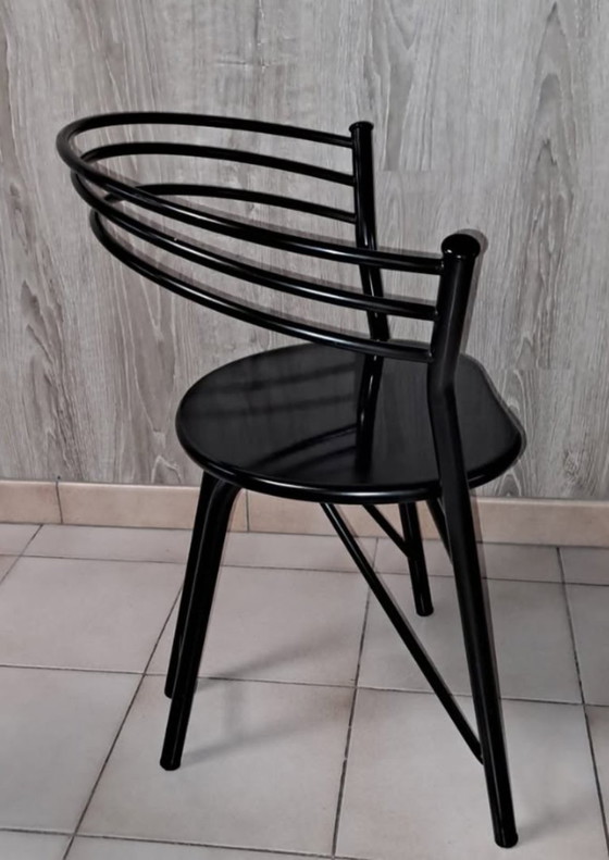 Image 1 of 6 chaises design noires