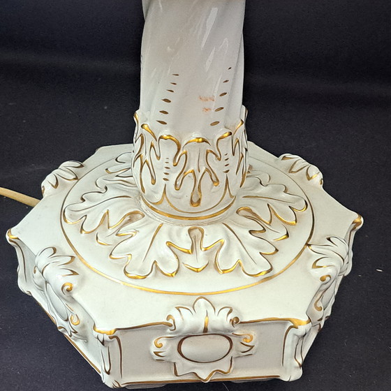 Image 1 of Exclusive Porcelain Table Lamp by Royal KPM Bavaria, Handpainted, approx. 49 cm High