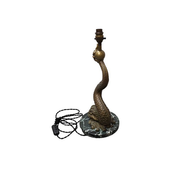Französische Bronze-Tischlampe aus der Mitte des 20. Jahrhunderts – Tischlampen (photo 6 of 7)