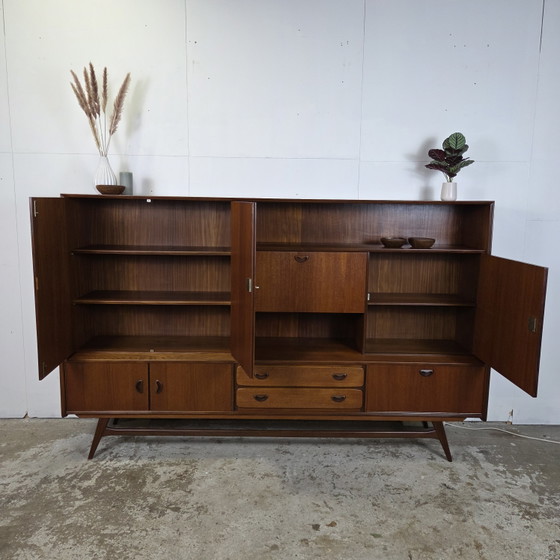Image 1 of Louis van Teeffelen, Wébé vintage jaren 60 teak highboard