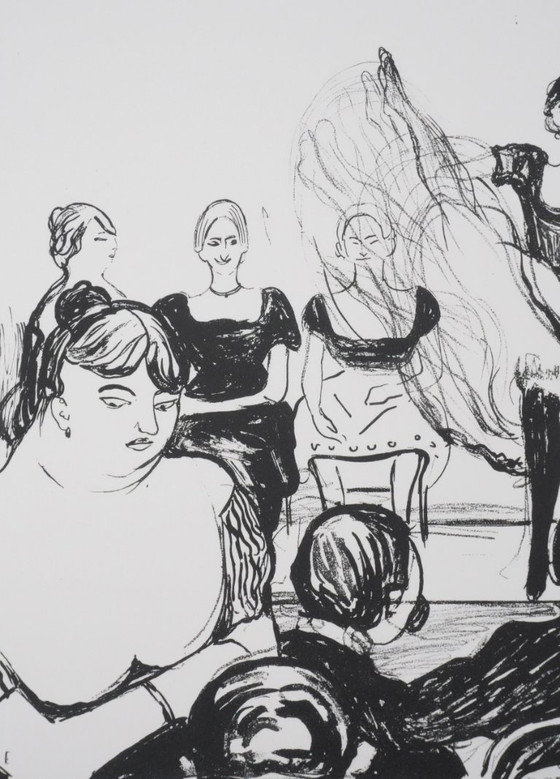 Edvard Munch : Cabaret, Lithographie Signée – Lithographies et sérigraphies, Paper (photo 6 of 10)