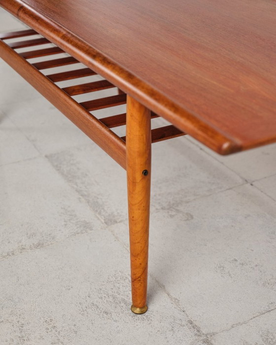 Danish Teak Wood Coffee Table by Grete Jalk, Mid-Century Design 1950s – Glostrup Møbelfabrik (photo 6 of 19)