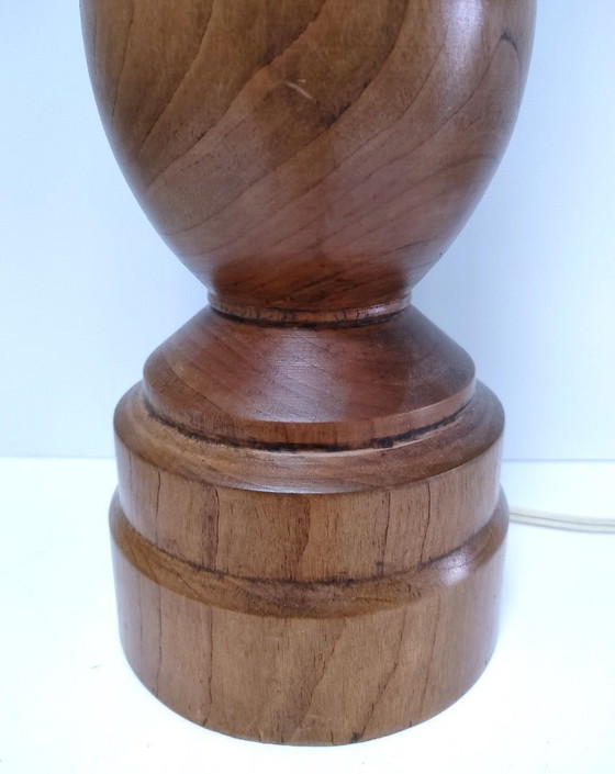 Image 1 of grande lampada in rovere massello con timbro vintage