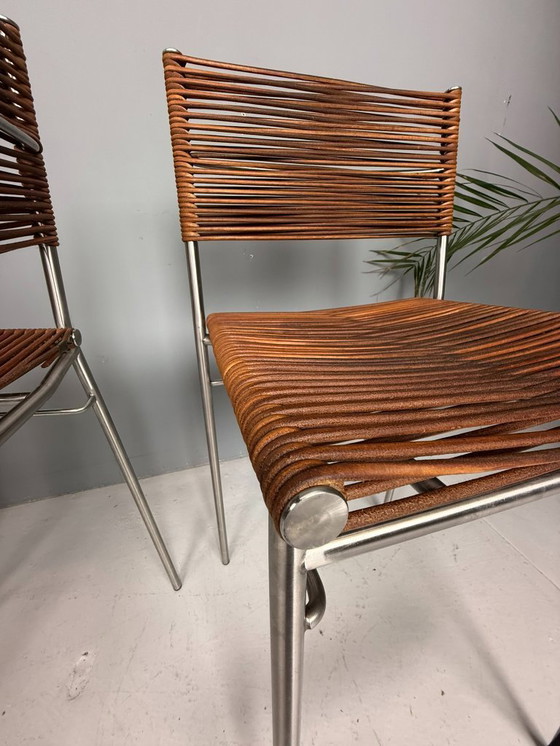 Image 1 of Tito Agnoli – Ensemble de trois tabourets de bar « Miss B », Italie, 1997