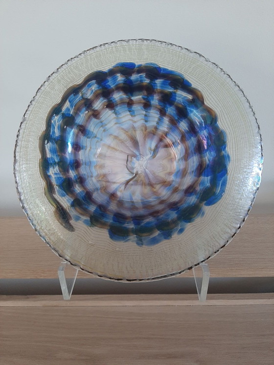 UNICA Erwin Eisch signierte Schale, Schalen, Glas, Blau (Foto 2 von 6)
