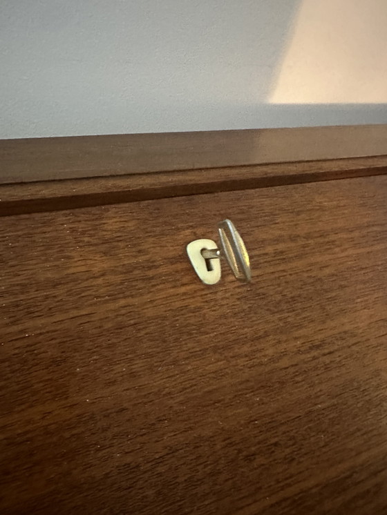 Image 1 of Cassettiera / scrittoio / mobiletto da parete / scrivania in stile vintage scandinavo (danese)