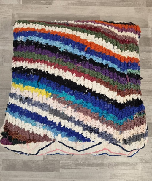 Marokkaanse poef, vintage berber zitkussen 