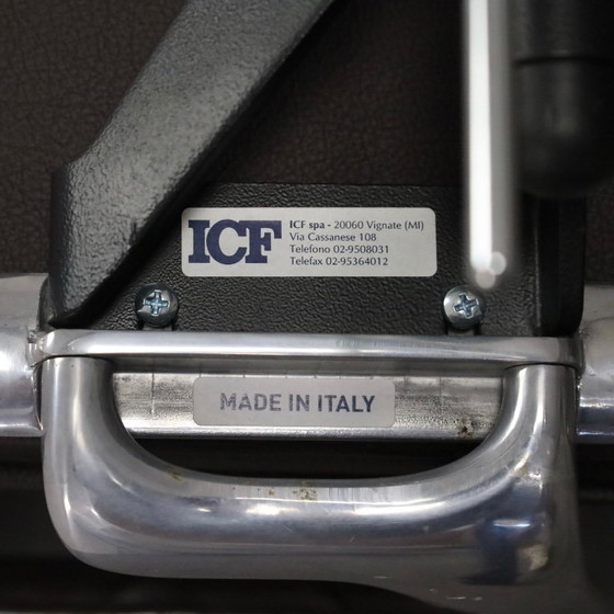 Image 1 of Una Leather Office Chair by ICF, Italy, 1990s