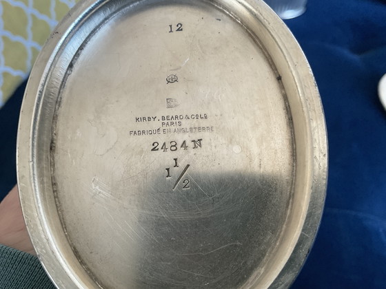 Image 1 of KIRBY BEARD & co , service 3 pièces art déco en métal argenté ( 1920 / 1930 )