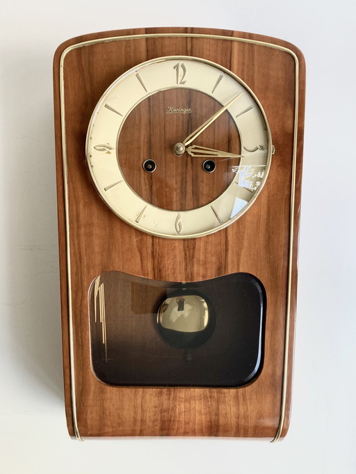Horloge murale vintage Kieninger - mécanique - 1950s/60s