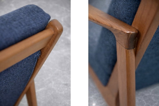 Image 1 of Vintage mid-century Australische moderne teakhouten bank en fauteuils van Parker Furniture, jaren 1950, set van 3