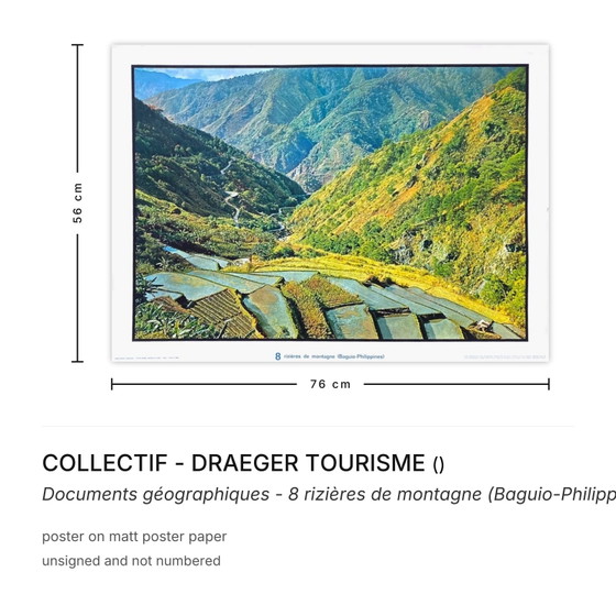 Image 1 of COLLECTIVE - DRAEGER TOURISM Geographical Documents - 8 Mountain Rice Paddies (B