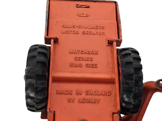 Image 1 of Série Matchbox - format king size - Décapeuse-tracteur Allis-Chalmers - n° 6 - années 60